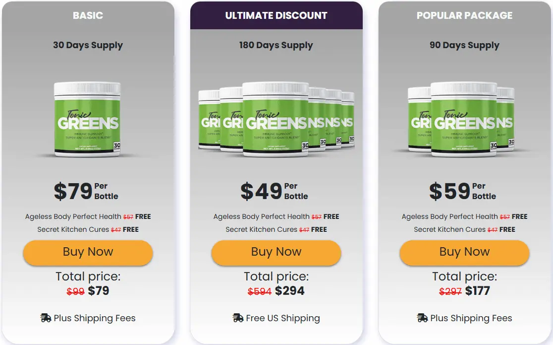 tonic greens Price